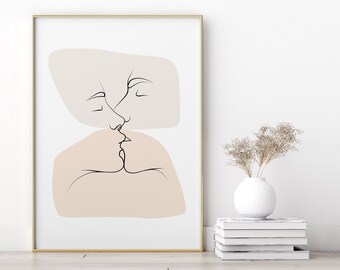 Silhouette in the window art print Couple kissing silhouette wall art Couple shadow poster Abstract woman printable art self love art Silhouette in the window art print Couple kissing silhouette wall art Couple shadow poster Abstract woman printable art self love art