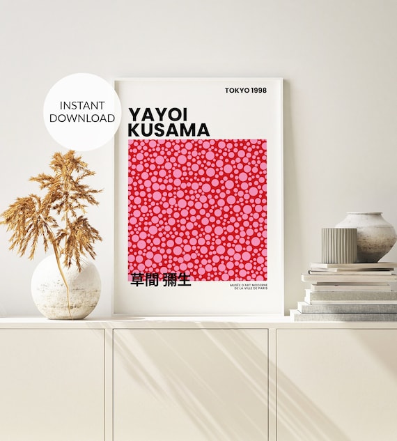 Yayoi Kusama Print Black Dots Japanese Art Modern Poster -  Denmark