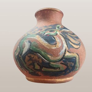 Vintage Ceramic Vase, Retro Vase, Collectible Vase, Old Vase, Smoll Ceramic Vase, Hand Painted Vase, Beautiful Vase