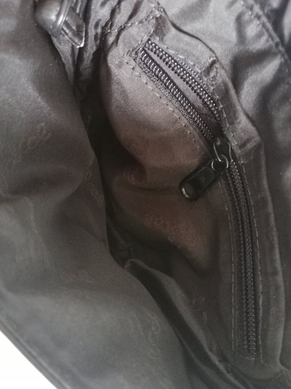 Black Leather Shoulder Bag, Mini Crossbody Bag, V… - image 9