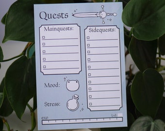 Questlist To-do Block, Notepad