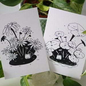 Kikker/Kat - A6 Print