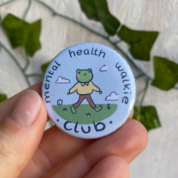 Mental Health Walkie Club - Kühlschrankmagnet/ Button