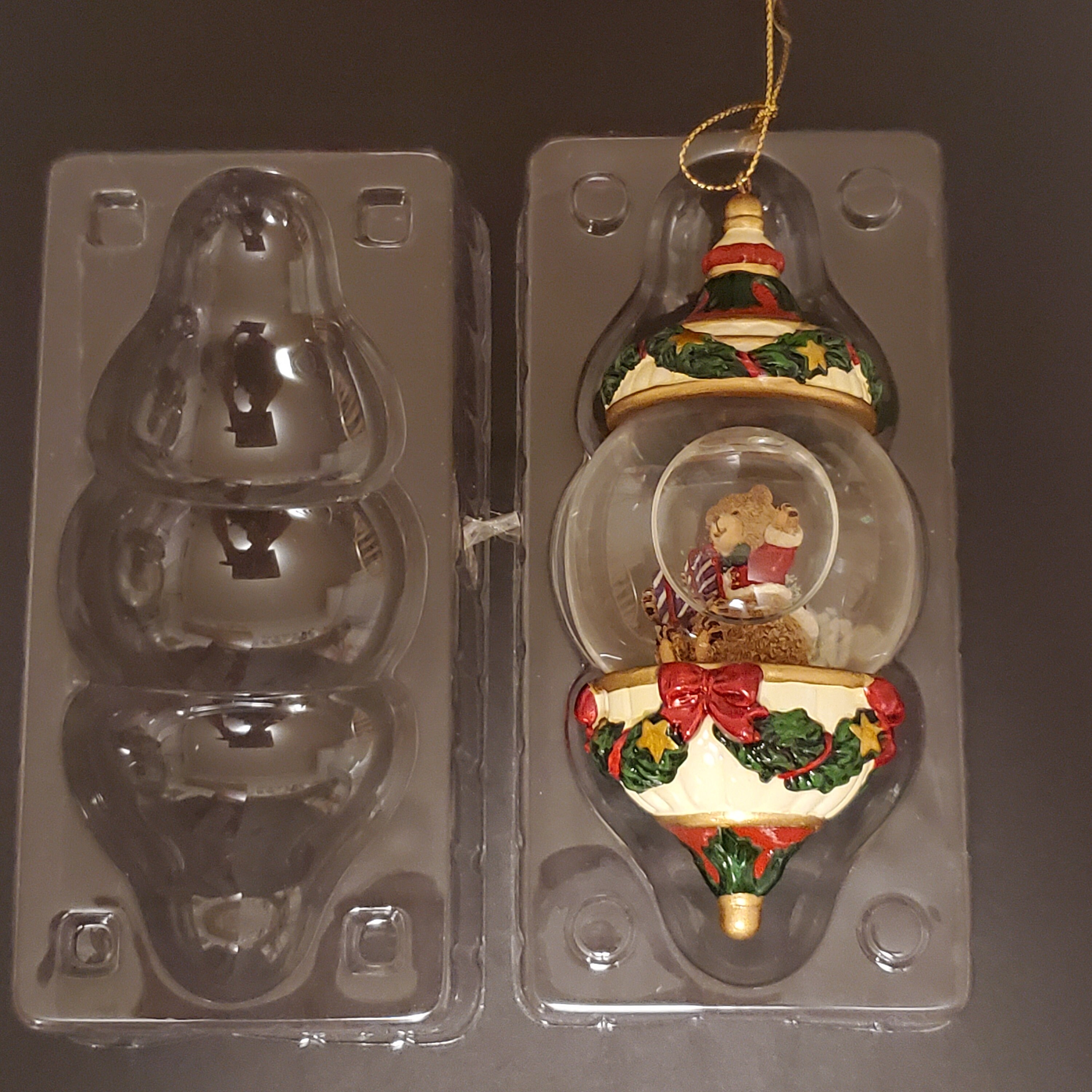 Kirkland Signature Water Globe Ornament Christmas Bear Teddy Etsy