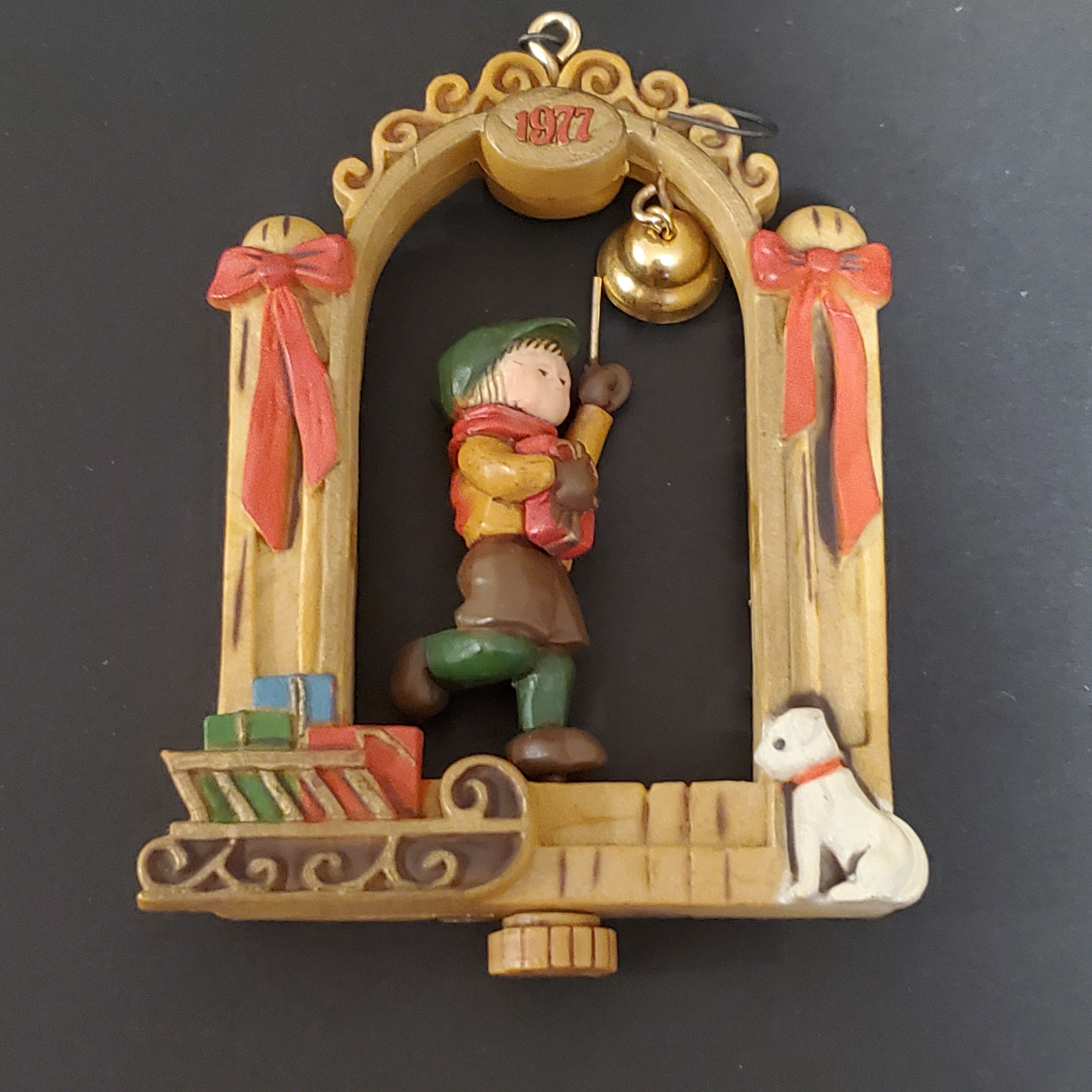 Vintage 1977 Hallmark Christmas Keepsake Ornament Boy Bell Etsy