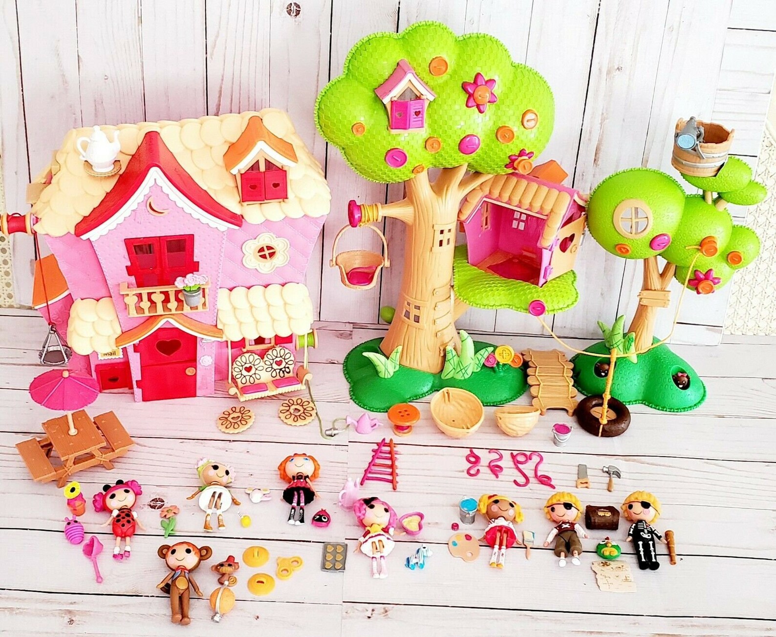 Mini Lalaloopsy Treehouse & Sew Sweet House Playsets Dolls Etsy