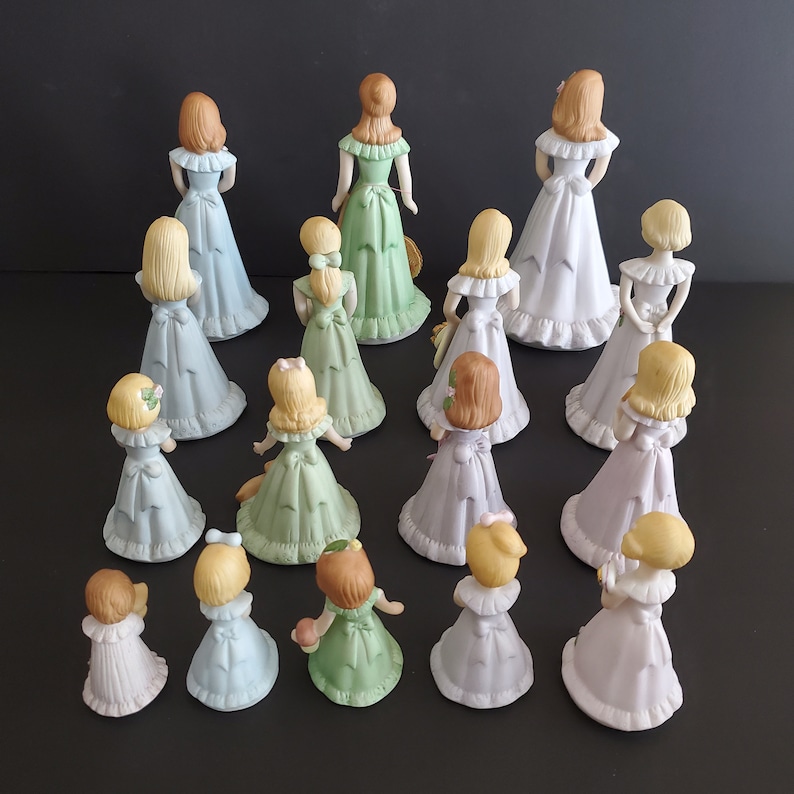 Enesco Growing Up Birthday Girls Ceramic Figurines Lot of 16 Etsy