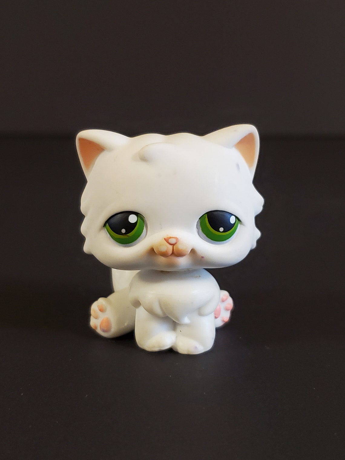 Littlest Pet Shop LPS Authentic Persian 15 White Green Etsy