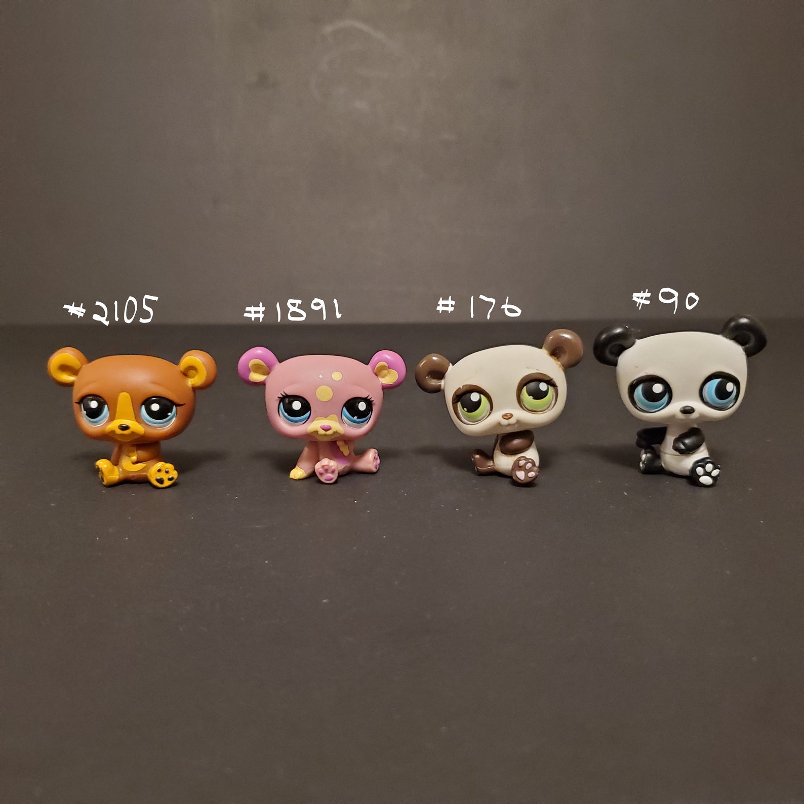 Littlest Pet Shop LPS Authentic Panda Bear 2105 1891 176 Etsy