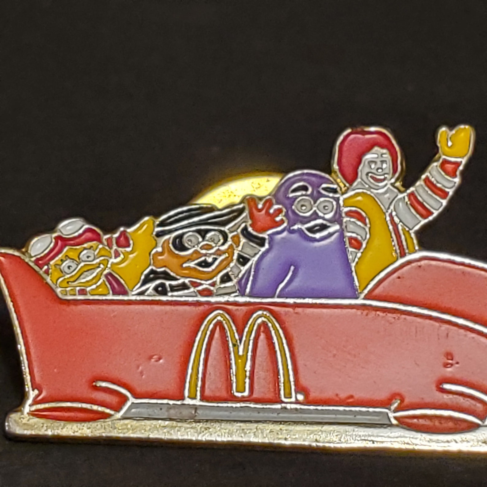 Vintage McDonalds Enamel Lapel Pin Employee Badge Ronald Etsy