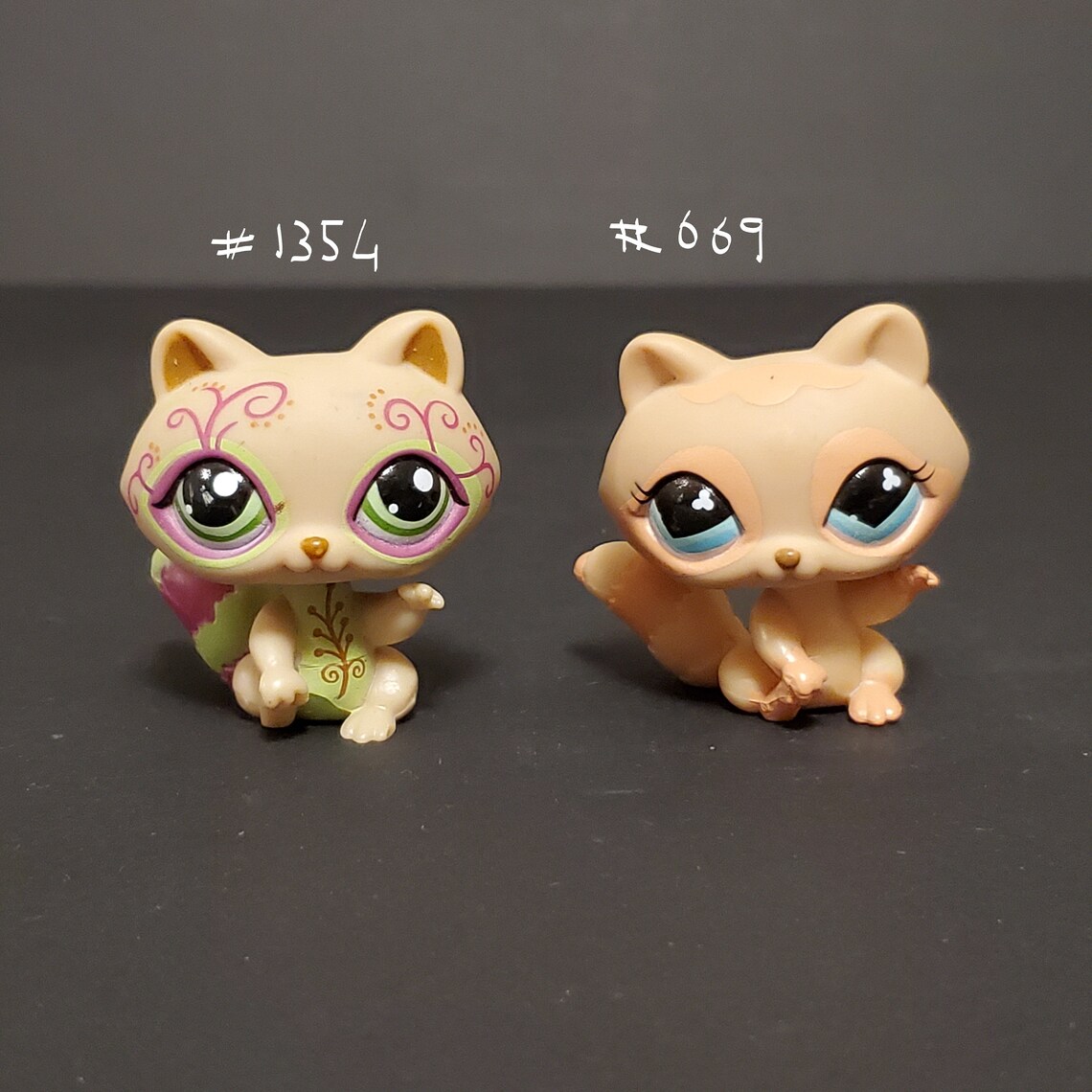 Littlest Pet Shop LPS Authentic Raccoon 1354 Tan Brown Etsy