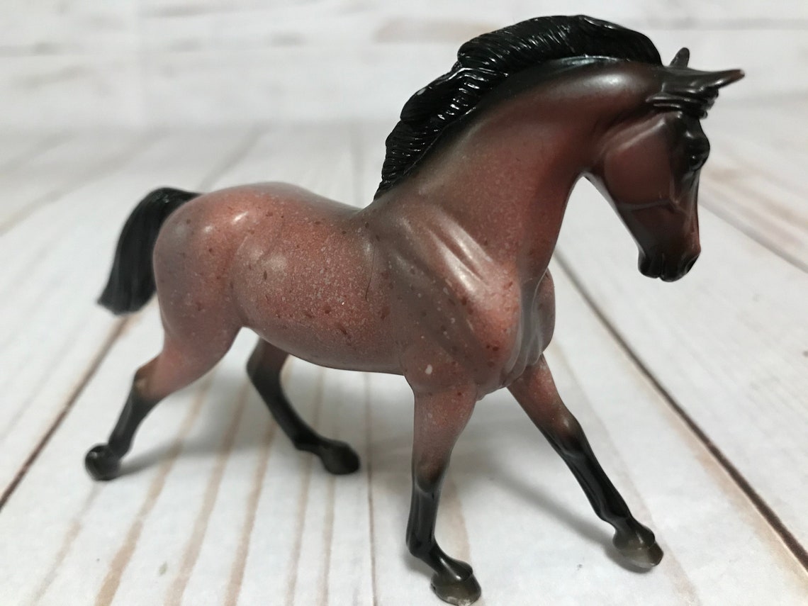 Vintage BREYER REEVES HORSE Figure Figurine Brown Black 1999 Etsy