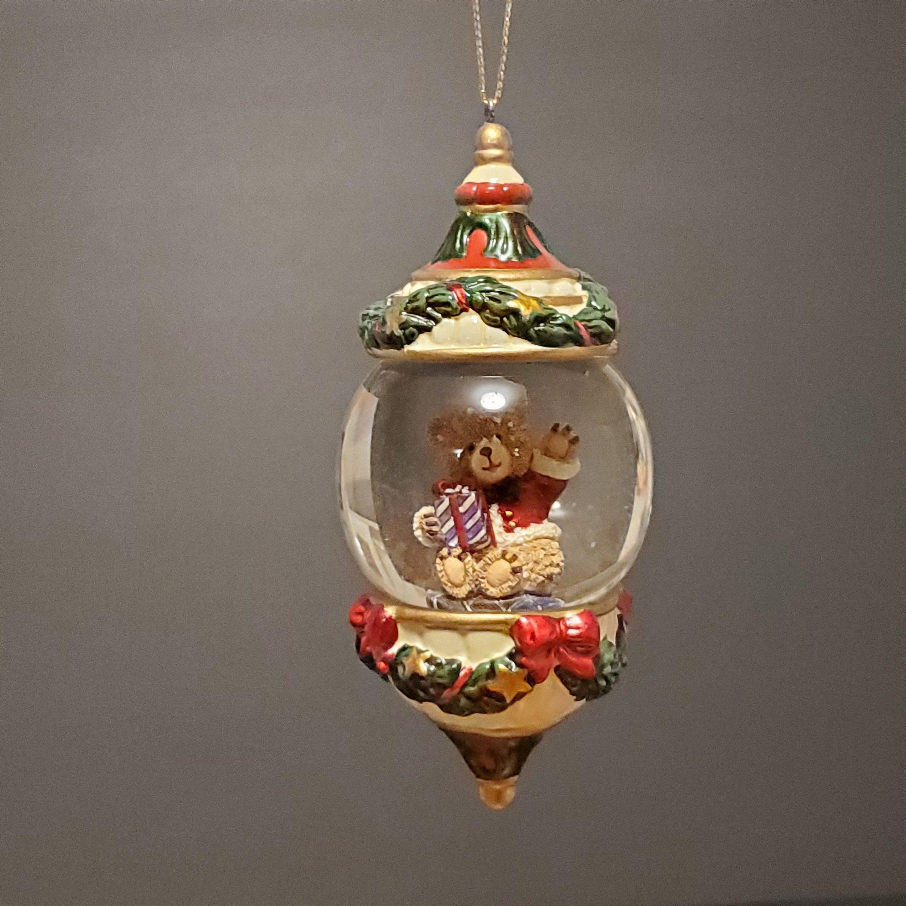 Kirkland Signature Water Globe Ornament Christmas Bear Teddy Etsy