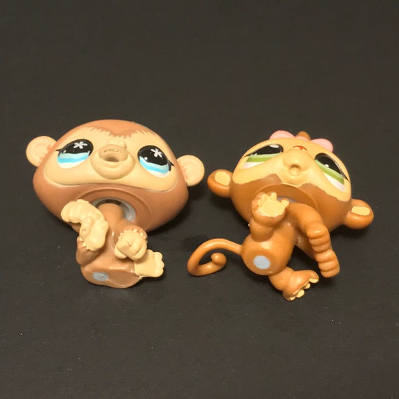 Littlest Pet Shop Assortment B Series 2 Collectible Figure Chimp and Monkey