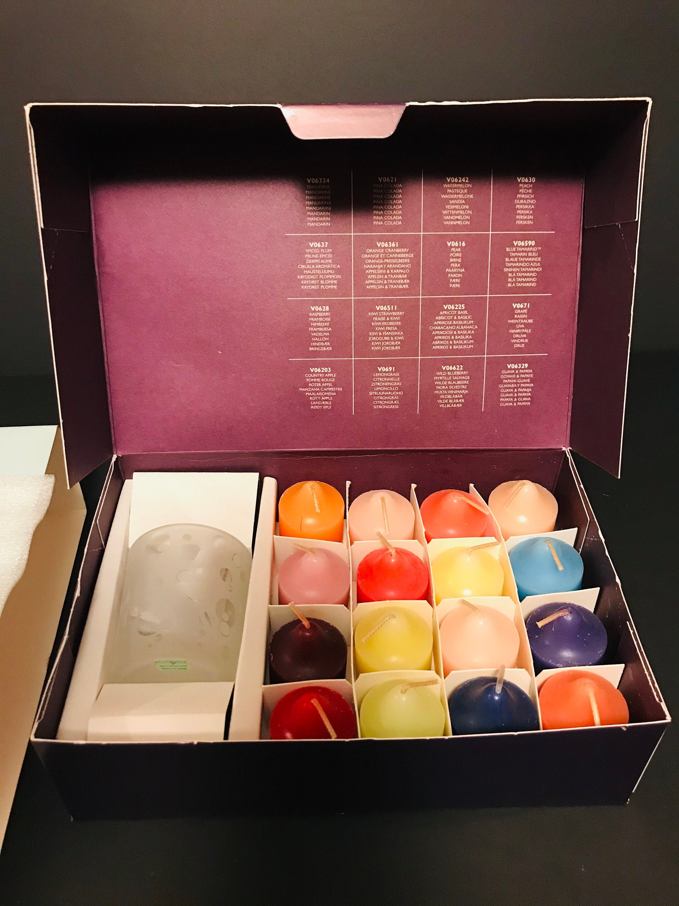 Vintage PartyLite Scented Votive Candles 16 Candle & 1 Votive Etsy