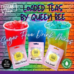 10 Loaded Tea Kits To Go. 35-240 mg caffeine. Choose your caffeine level. Energy on the go. Boosted Tea. Sweetened with stevia *New Recipes*