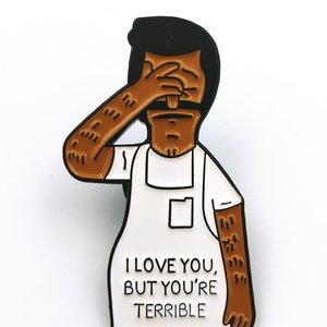 Bob&#39;s Burgers/ Bobs Burgers Pin/ Bob Belcher/ Cartoon Pin/ Burger Pin/ Lapel Pin/ Backpack Pin/Gift/Cult Cartoon/ Com-icon/pop culture pin/