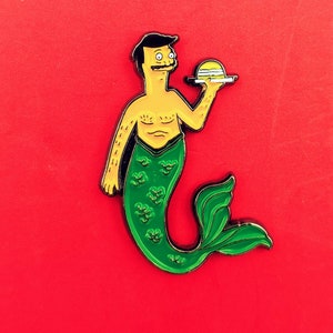 Bob Belcher pin/Bob&#39;s Burger&#39;s Pin/ Mermaid Pin/ Bob&#39;s/