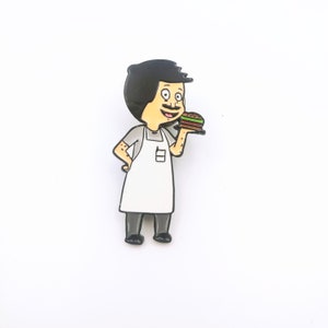 Bob&#39;s Burgers/ Bobs Burgers Pin/ Bob Belcher/ Cartoon Pin/ Burger Pin/ Lapel Pin/ Backpack Pin/Gift/Cult Cartoon/ Com-icon/pop culture pin/