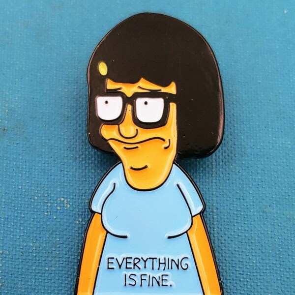 Bob's Burgers/ Bobs Burgers Pin/Tina Belcher/ Cartoon Pin/ Burger Pin/ Lapel Pin/ Backpack Pin/Gift/Cult Cartoon/ Com-icon/pop culture pin/