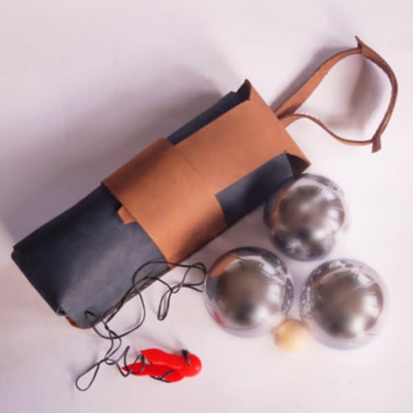 Leather Pétanque - Boule bag