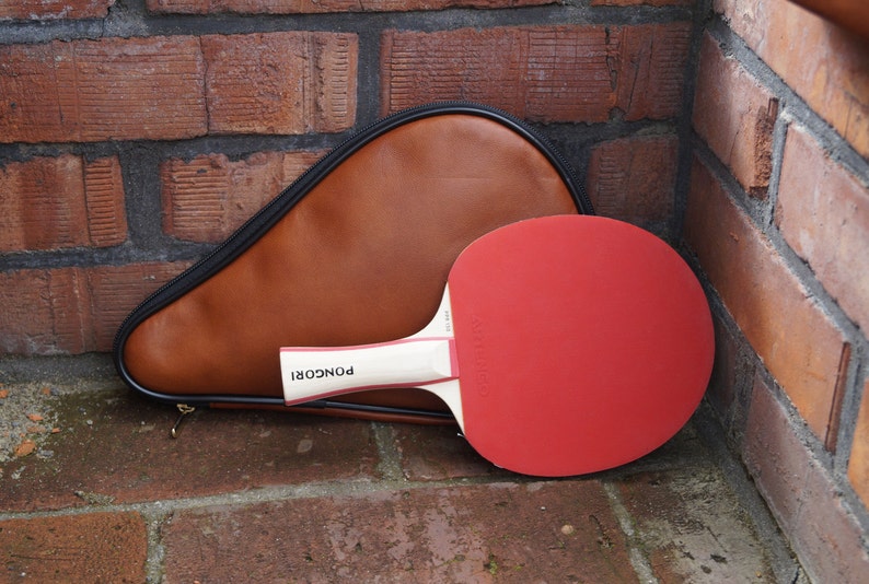 ping pong leather case bright brown image 1