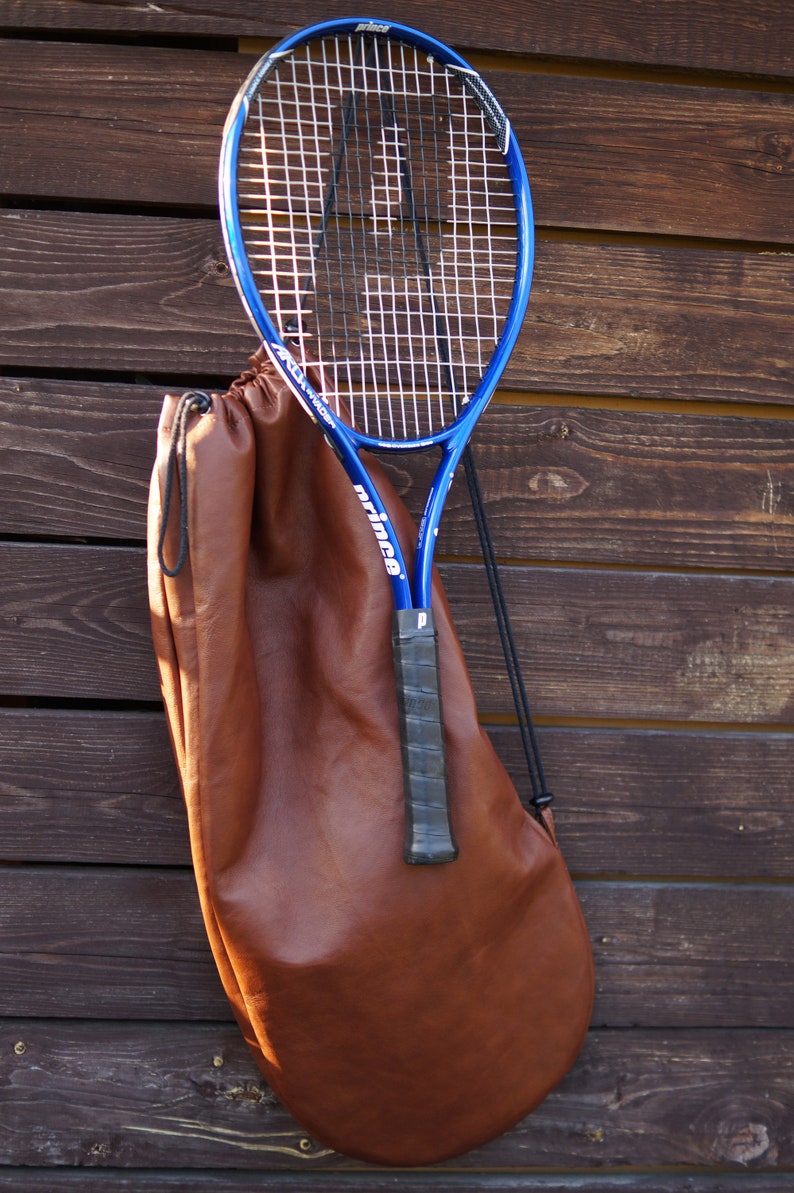 Tennis racket case dark chocolate colour Etsy