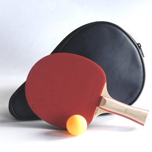 DARK BLUE ping pong leather case