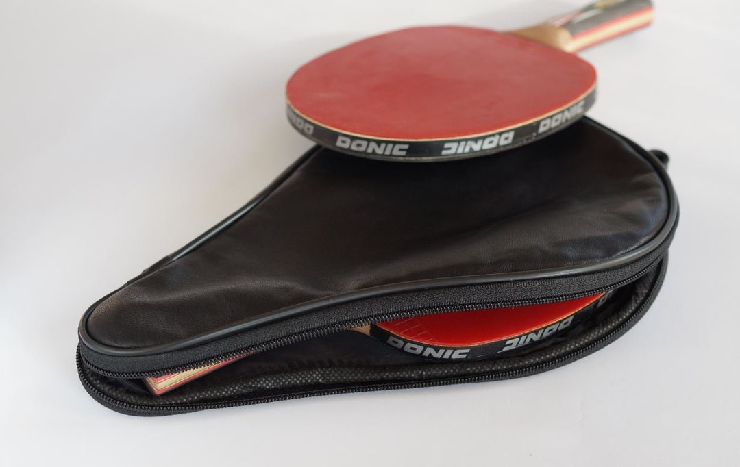Table Tennis Bat Cover Calf Leather Cover Ping Pong Case Etsy