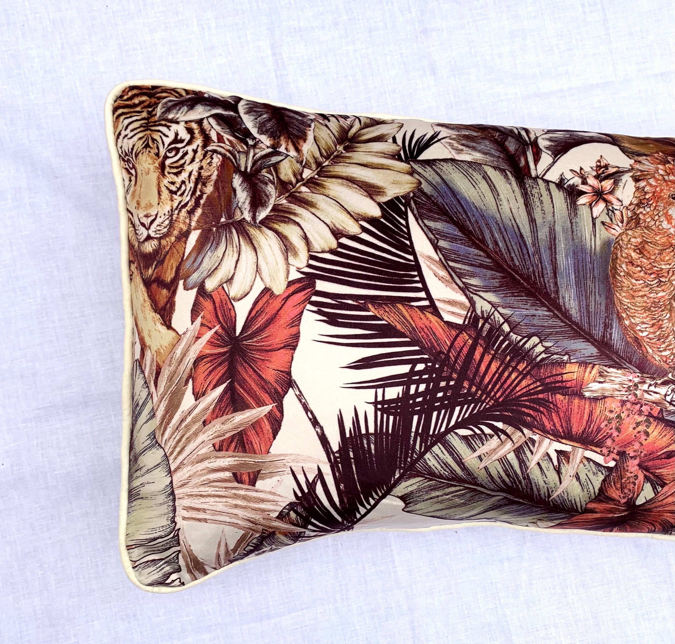 JUNGLE COLLECTION Jungle Cushion Cover Jungle Pillow Etsy
