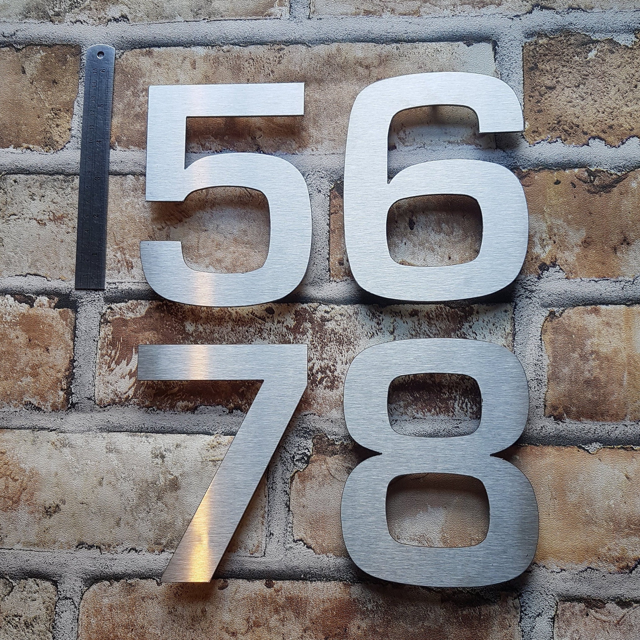 Hausnummer Aufkleber Beschriftung Buchstaben Zahlen selbstklebend wetterfest