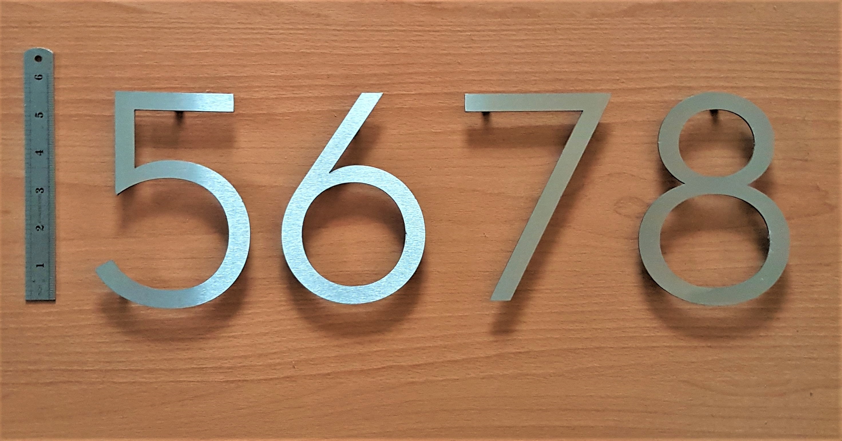 Large floating house numbers contemporary style made from Etsy