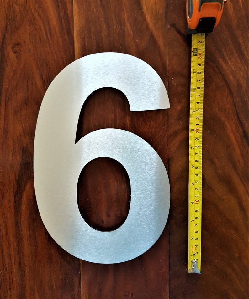 Extra Large House Numbers 12/300mm Arial 2mm Solid Etsy