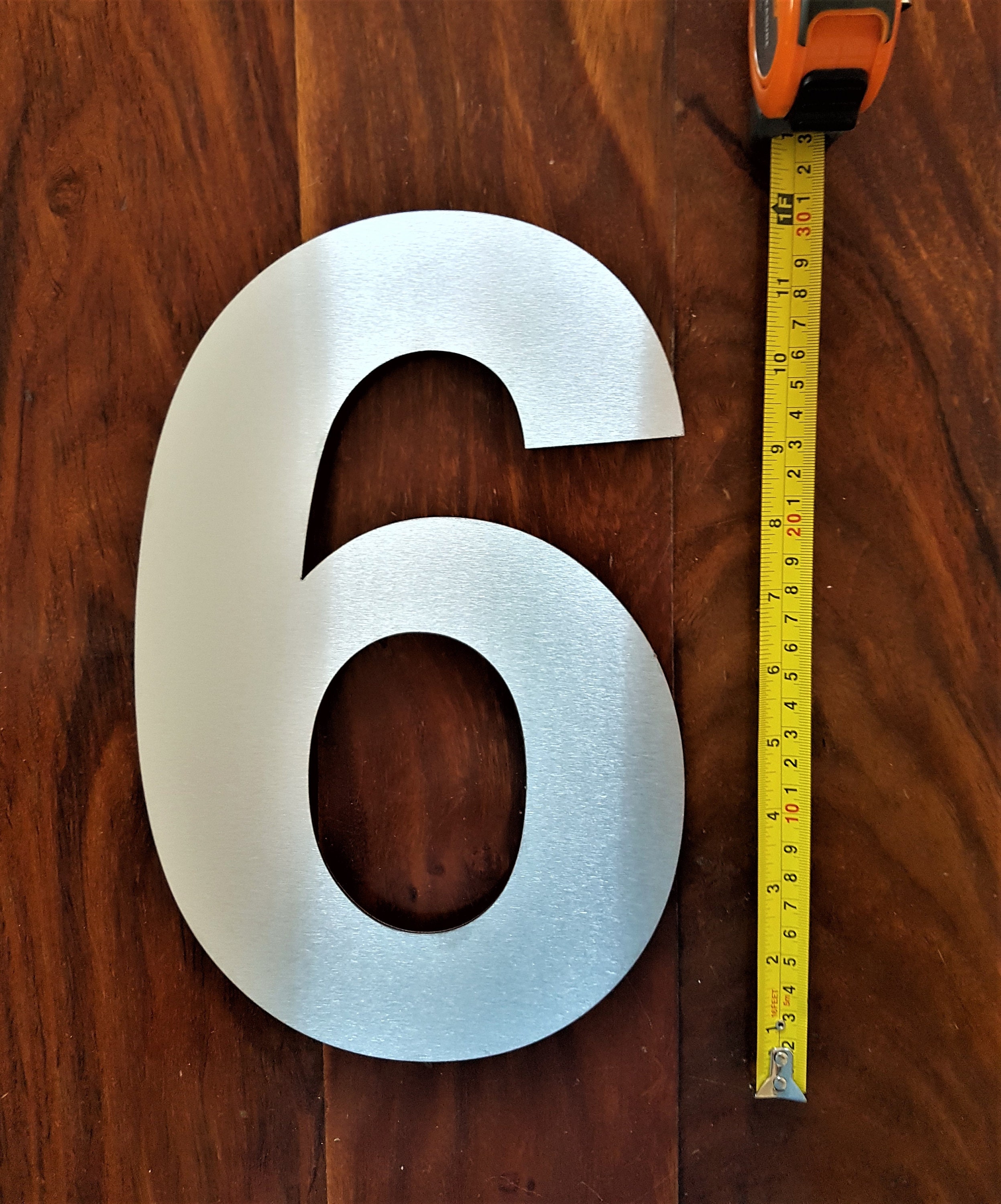 Extra Large House Numbers 12/300mm Arial 2mm Solid Etsy UK