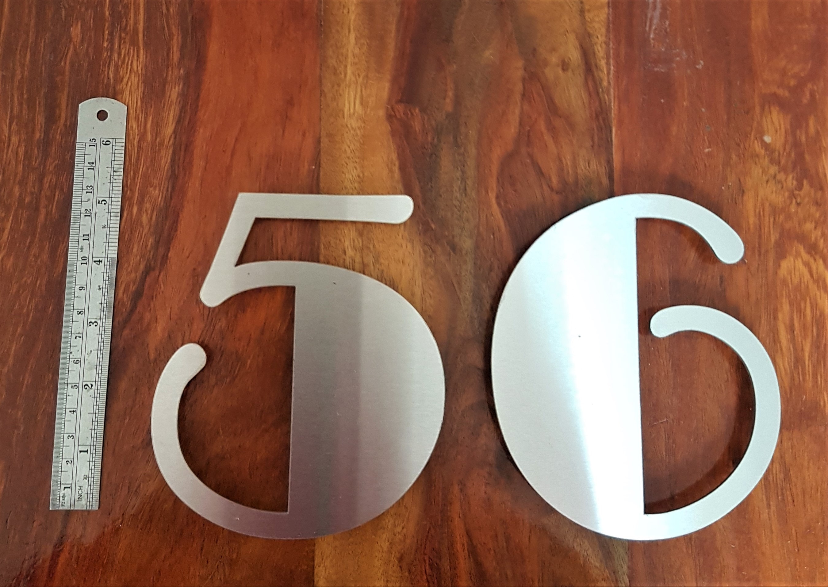 Large Solid Stainless Steel Self Adhesive House/door Numbers Etsy UK