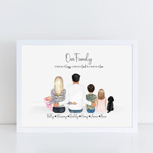 Personalised Family Print | Home Gift | Family Prints |  Personalised Family Gift | Family Illustration