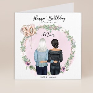お母さんの 80 歳の誕生日カード | お母さん、ママ、母への誕生日カード | 特別なお母さんへ | 30 歳、40 歳、50 歳、60 歳、70 歳、80 歳