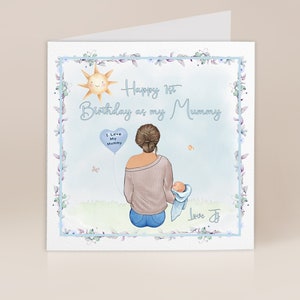 First Birthday as my Mummy Card | Personalised 1st Birthday as My Mummy Card | Card For Mommy Mummy Mamma | From Son