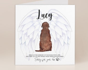 Dog Bereavement Card | Pet Bereavement Card | Dog Loss Card | Sympathy Card | Sorry For Your Loss Card | Pet Memorial Card