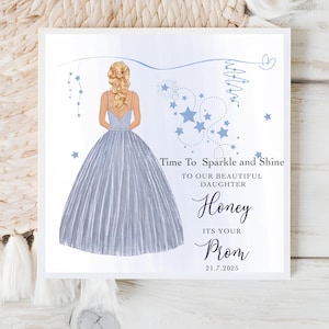 Tarjeta de graduación personalizada / Regalo de graduación / Recuerdo de graduación / Tarjeta de noche de graduación / Hija / Nieta / Sobrina / Ahijada