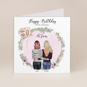 Mum 50TH Birthday Card | Birthday Card For Mum Mom Mam Mother | To a Special Mum | 30TH 40TH 50TH 60TH 70TH 80TH