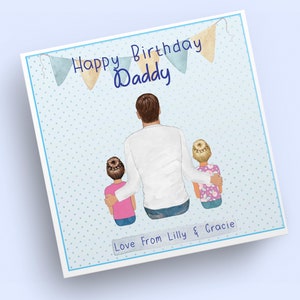Verjaardagskaart papa | Gepersonaliseerde verjaardagskaart voor papa | Verjaardagscadeau papa | Papa papa stiefvader