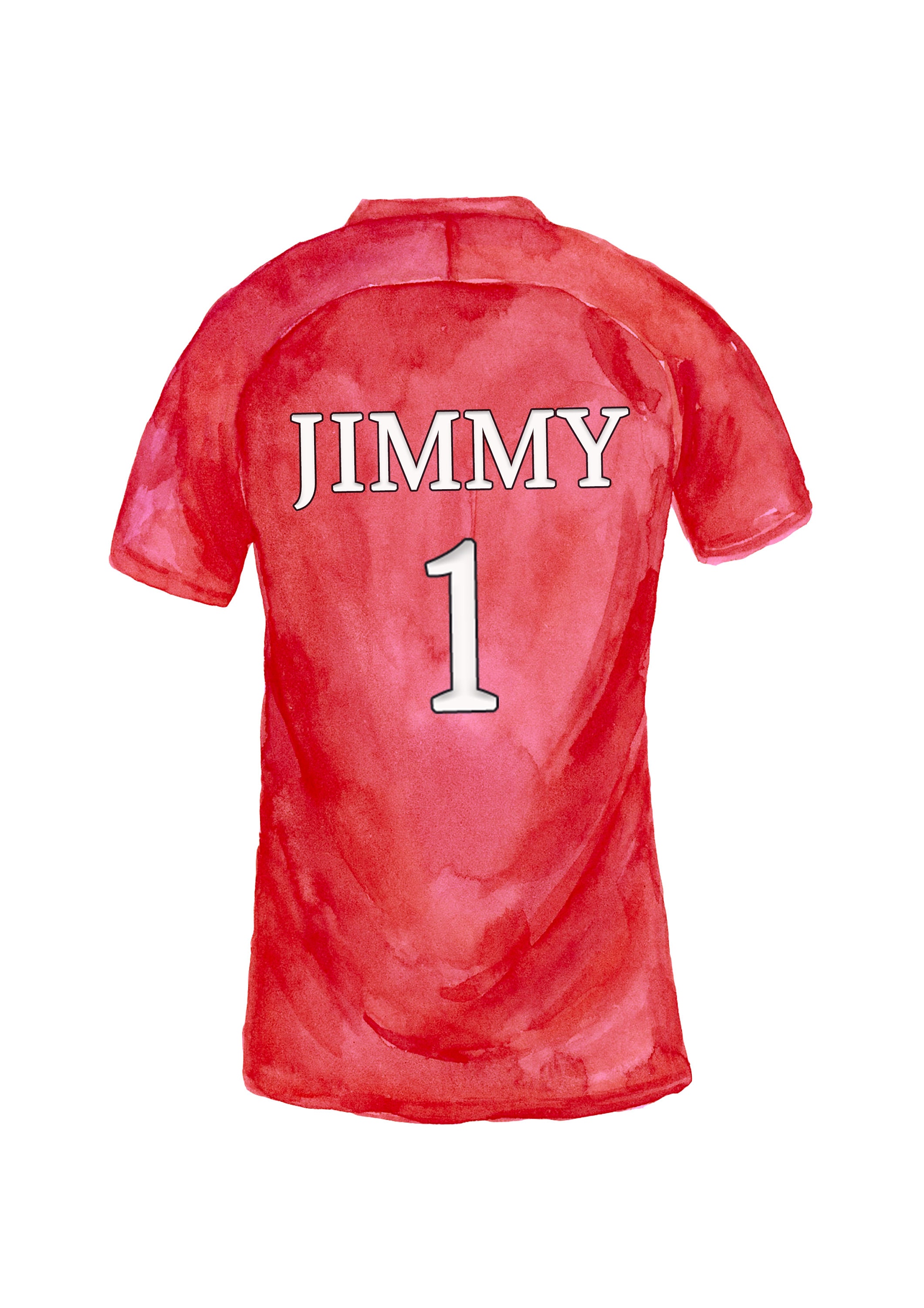 Personalised Football Shirt Print Football Gift Fathers Etsy UK