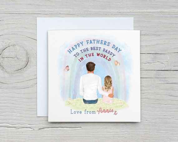Fathers Day Card From Daughter Fathers Day Card - Etsy UK