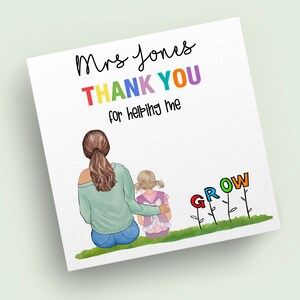 carte de remerciements personnalisée pour professeur | carte de voeux de professeur | Pour les enseignants Carte de fin d'année pour enseignante de maternelle Carte de fin d'année