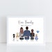 Personalised Family Print | Home Gift | Family Prints |  Personalised Family Gift | Family Illustration 