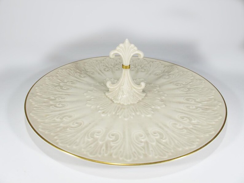 Lenox Center Handled Serving Tray Chateau Collection Etsy