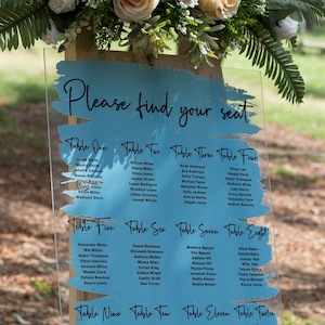 Acrylic seating chart, find your seat sign, custom seating chart, wedding seating sign, your seat awaits, wedding seat assignment sign