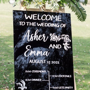 Acrylic Last Name Wedding Sign, 3D Wedding Welcome Sign, Acrylic sign, Wedding Sign, Personalized Wedding Sign, Weddings, custom signs