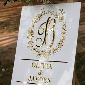 Acrylic Last Name Wedding Sign, 3D Wedding Welcome Sign, Acrylic sign, Wedding Sign, Personalized Wedding Sign, Weddings, custom signs